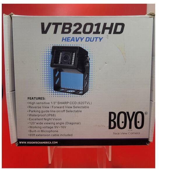 Boyo VTB201HD Universal HD Backup Camera w/Night Vision/Microphone/65' Cable - Picture 1 of 8